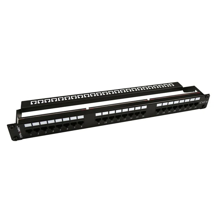 DYNAMIX 24 Port 19'' Cat6 UTP Patch Panel with plastic labelling kit. Rear Suppo - LX2001 - Homewares, Outdoor, Phone Accessories, Cases, Speakers, Headphones + More -