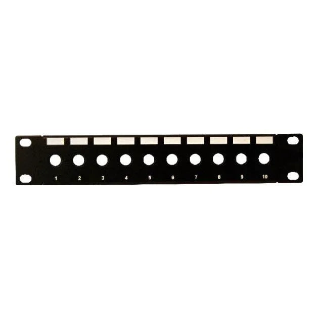 DYNAMIX 10'' 10 Port Unloaded F-Connector Patch Panel for 10'' Cabinet R10 serie - LX2001 - Homewares, Outdoor, Phone Accessories, Cases, Speakers, Headphones + More -