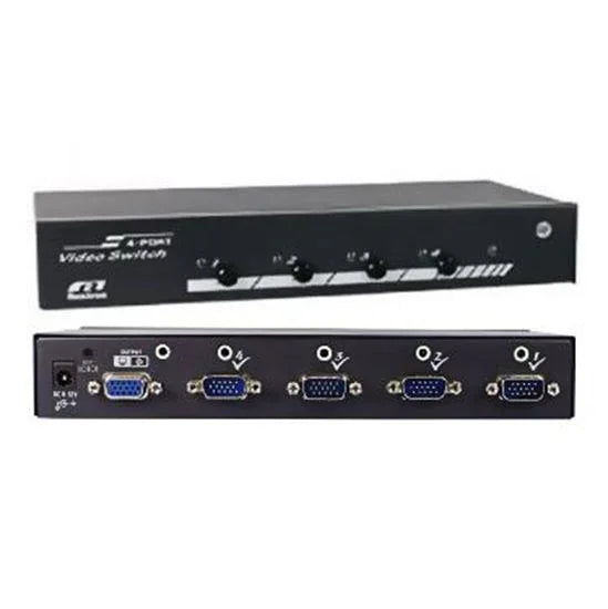 REXTRON 4 port VGA Switch with Audio & Serial Control **Remote Control Optional - LX2001 - Homewares, Outdoor, Phone Accessories, Cases, Speakers, Headphones + More -