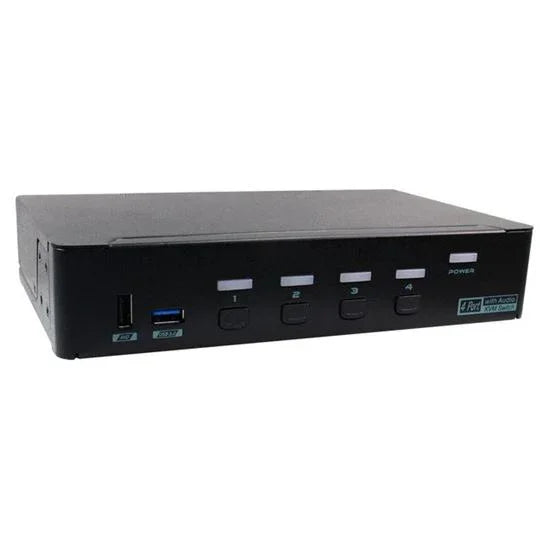 REXTRON 4 Port USB-A KVM Switch with Audio & Hotkey Control. 4 Computers Share U - LX2001 - Homewares, Outdoor, Phone Accessories, Cases, Speakers, Headphones + More -