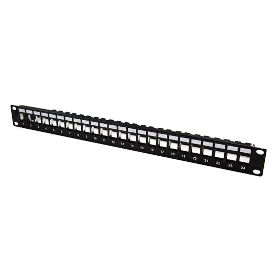 DYNAMIX Horizontal 19'' 1RU Unloaded 24 Port UTP Patch Panel, Keystone Inserts, - LX2001 - Homewares, Outdoor, Phone Accessories, Cases, Speakers, Headphones + More -