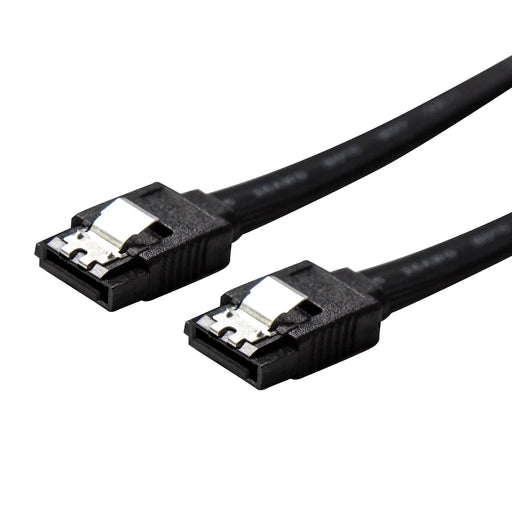 DYNAMIX 0.5m SATA 6Gbs Data Cable with Latch. Black colour - LX2001 - Homewares, Outdoor, Phone Accessories, Cases, Speakers, Headphones + More -
