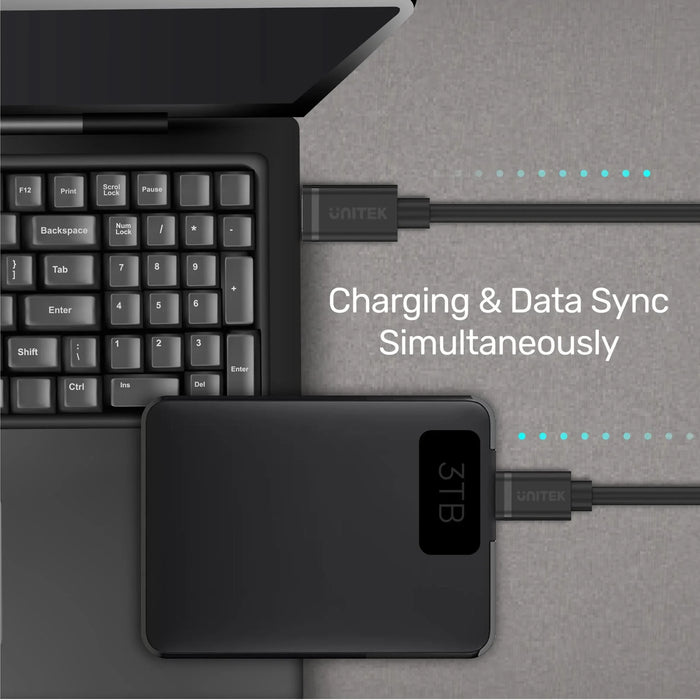 UNITEK 1m USB 2.0 USB-C Male to Micro-B Male Cable. OD: 2.8mm; Nickel Plated; Re - LX2001 - Homewares, Outdoor, Phone Accessories, Cases, Speakers, Headphones + More -