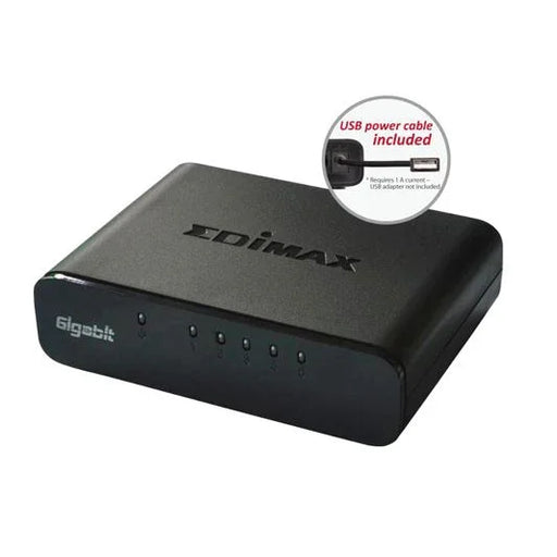 EDIMAX 5 Port 10/100/1000 Gigabit Desktop Switch. Full Duplex. High-Speed Networ - LX2001 - Homewares, Outdoor, Phone Accessories, Cases, Speakers, Headphones + More -