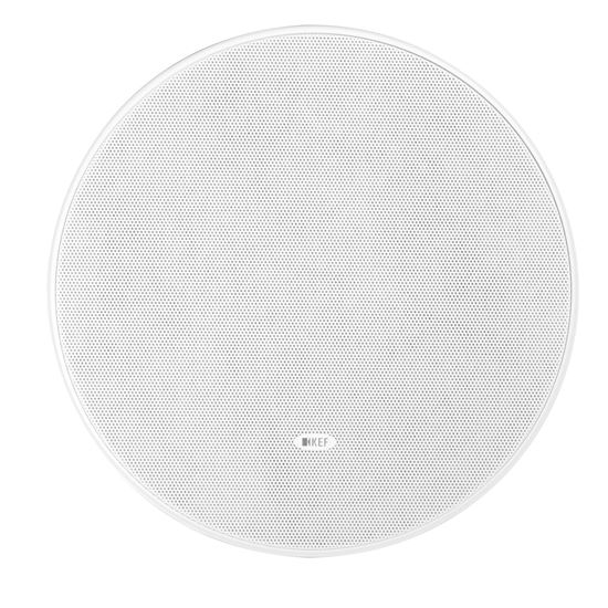 KEF Ultra Thin Bezel 8'' Round In-Ceiling Subwoofer. Ultra thin 59mm mounting de