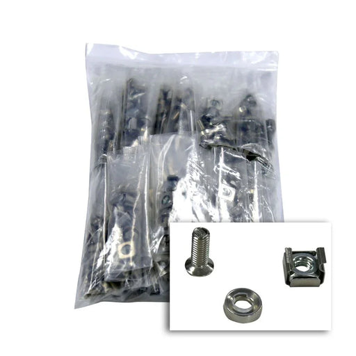 DYNAMIX 100pc Pack, 3 Piece Cage Nut, (4x Cage Nuts per Bag) M6, Colour Silver - LX2001 - Homewares, Outdoor, Phone Accessories, Cases, Speakers, Headphones + More -