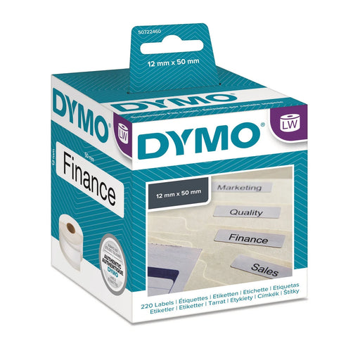 DYMO Genuine LabelWriter Suspension Filing Labels, 50mm x 12mm, White, 220 label - LX2001 - Homewares, Outdoor, Phone Accessories, Cases, Speakers, Headphones + More -
