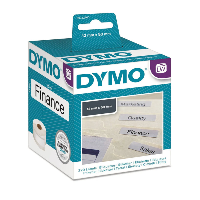 DYMO Genuine LabelWriter Suspension Filing Labels, 50mm x 12mm, White, 220 label - LX2001 - Homewares, Outdoor, Phone Accessories, Cases, Speakers, Headphones + More -