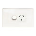 TRADESAVE Single 15A Horizontal Power Point. Removable Cover. Moulded in Flame R - LX2001 - Homewares, Outdoor, Phone Accessories, Cases, Speakers, Headphones + More -