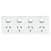 TRADESAVE 4 Gang 10A Horizontal Power Point. Removable Cover. Moulded in Flame R - LX2001 - Homewares, Outdoor, Phone Accessories, Cases, Speakers, Headphones + More -