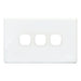 TRADESAVE Switch Plate ONLY. 3 Gang Accepts all Tradesave Mechanisms. Moulded in - LX2001 - Homewares, Outdoor, Phone Accessories, Cases, Speakers, Headphones + More -