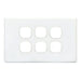 TRADESAVE Switch Plate ONLY. 6 Gang Accepts all Tradesave Mechanisms. Moulded in - LX2001 - Homewares, Outdoor, Phone Accessories, Cases, Speakers, Headphones + More -