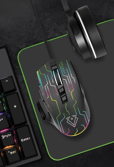 VERTUX Stellar Tracking 9 Button Wired Gaming Mouse with Programmable Buttons. 1 - LX2001 - Homewares, Outdoor, Phone Accessories, Cases, Speakers, Headphones + More -