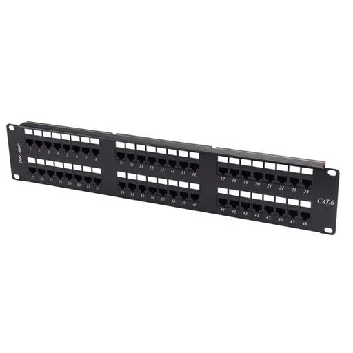 DYNAMIX 48 Port 19'' Cat6 UTP Patch Panel T568A & T568B Wiring. 2RU. 110x Termin - LX2001 - Homewares, Outdoor, Phone Accessories, Cases, Speakers, Headphones + More -