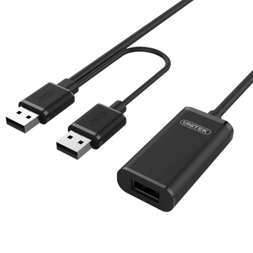 UNITEK 20m USB 2.0 Active Extension Cable. Built-in Extension Chipset Supports E - LX2001 - Homewares, Outdoor, Phone Accessories, Cases, Speakers, Headphones + More -