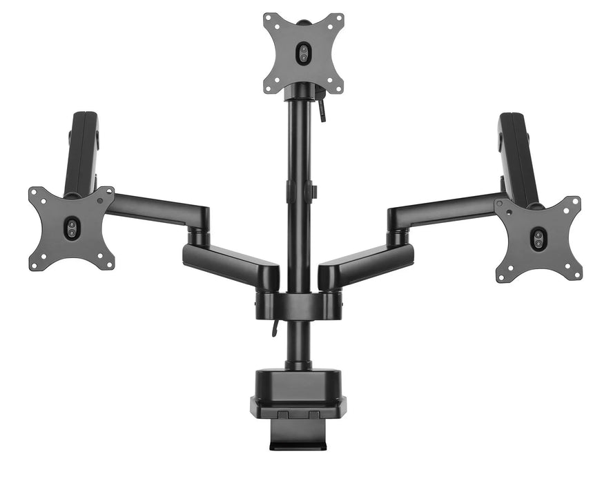 BRATECK 17"-27" Triple Monitor Spring-Assisted Desk Mount Bracket. Max load 7kg - LX2001 - Homewares, Outdoor, Phone Accessories, Cases, Speakers, Headphones + More -