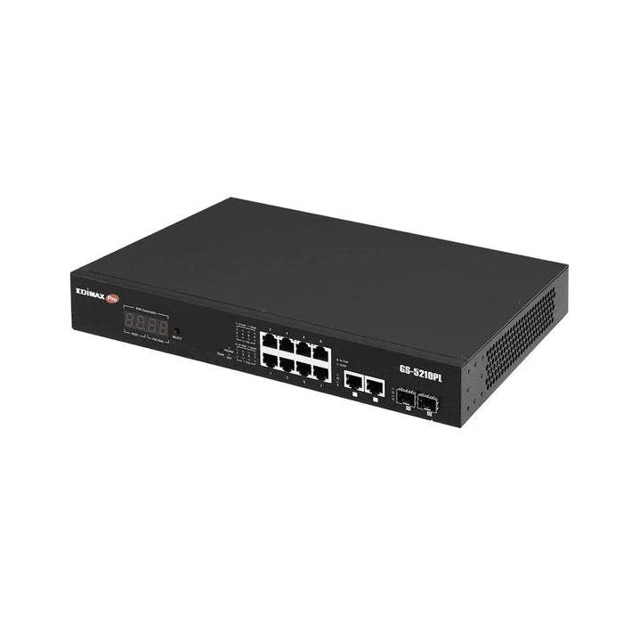 EDIMAX 12-Port Surveillance Long Range Gigabit PoE+ Web Smart Switch with 2 Giga - LX2001 - Homewares, Outdoor, Phone Accessories, Cases, Speakers, Headphones + More -
