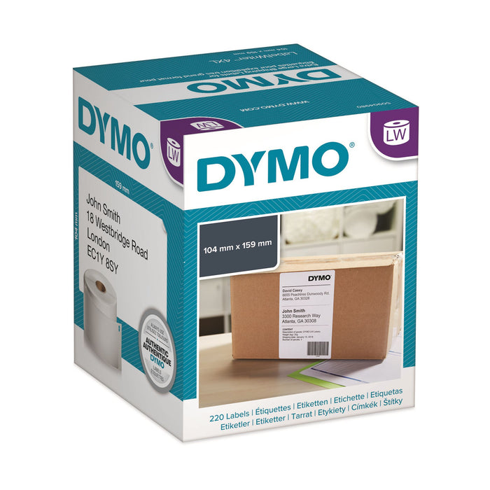 DYMO Genuine LabelWriter High Capacity Shipping Labels. 104mm x 159mm. Designed