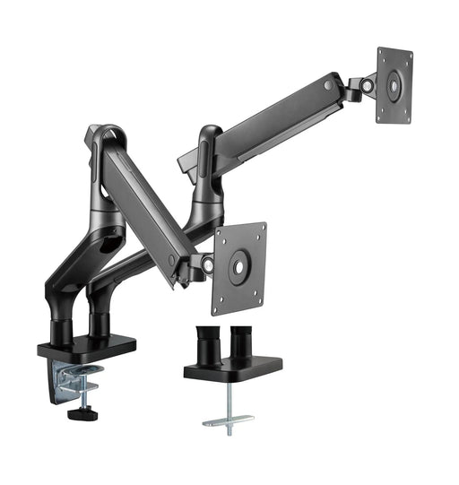 BRATECK 17''-32'' Premium Aluminium Dual Spring-Assisted Desk Mount Monitor Arm. - LX2001 - Homewares, Outdoor, Phone Accessories, Cases, Speakers, Headphones + More -