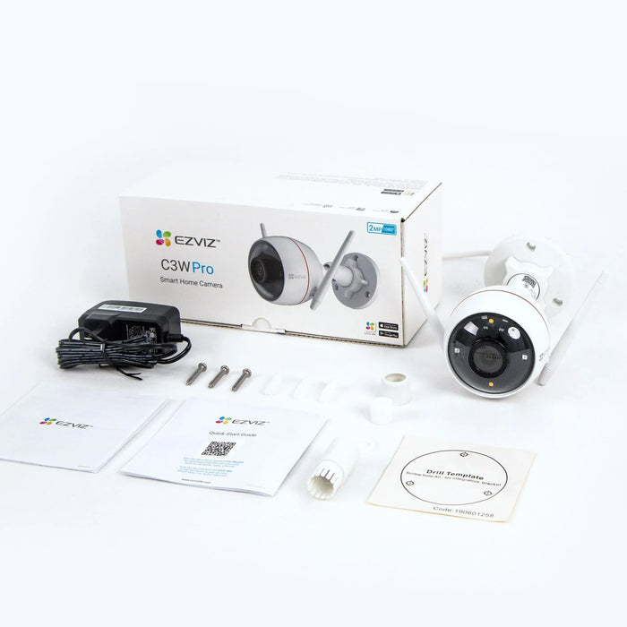EZVIZ C3W PRO 2MP Outdoor WiFi Smart Home Camera with Colour Night Vision. 2.8mm - LX2001 - Homewares, Outdoor, Phone Accessories, Cases, Speakers, Headphones + More -