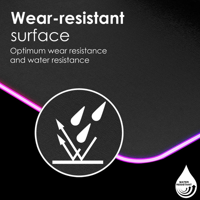 VERTUX Foldable Anti-Friction Fabric Gaming Pad with 13x RGB LED Modes for Visua - LX2001 - Homewares, Outdoor, Phone Accessories, Cases, Speakers, Headphones + More -