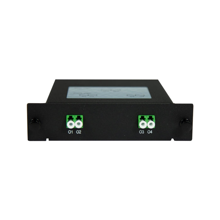 PLC Fibre Optic 2:4 LC/APC Splitter NON-Cassette Rear Input Module 2x IN 4x Out