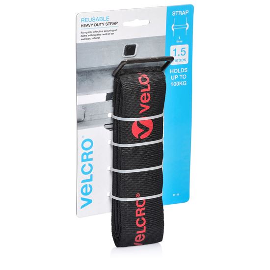 VELCRO Heavy Duty 1.5m x 50mm Tie Down Strap. Secure & Hold up to 100kgs. Safe a