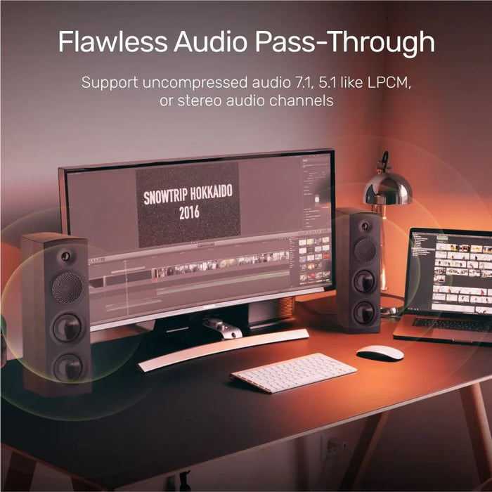 UNITEK 2M Mini DisplayPort to HDMI 1.4 Cable. Supports 4K@30Hz; HDR; HDCP2.0; 3D - LX2001 - Homewares, Outdoor, Phone Accessories, Cases, Speakers, Headphones + More -