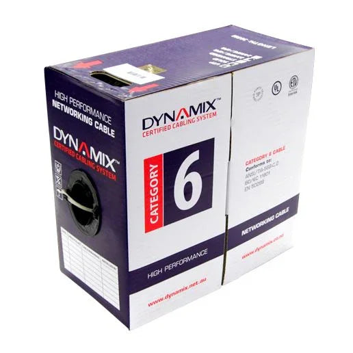 DYNAMIX 305m Cat6 White UTP STRANDED Cable Roll, 250MHz, 24 AWGx4P, PVC Jacket - LX2001 - Homewares, Outdoor, Phone Accessories, Cases, Speakers, Headphones + More -