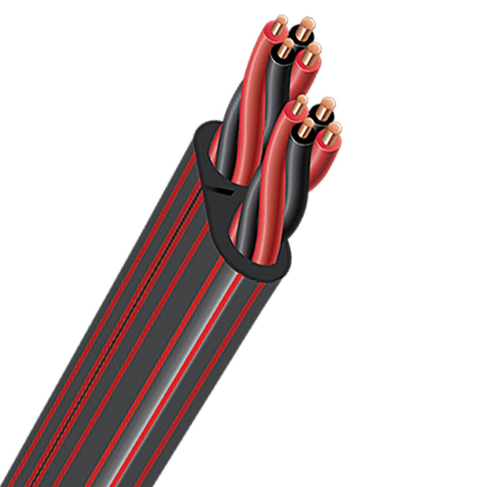 AUDIOQUEST Speaker Cable Rocket 33 - 14 AWG - CL3 PVC Black Red Stripes - 50m Sp