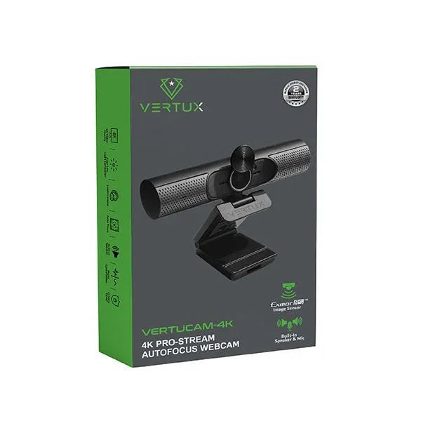 VERTUX UHD 12MP Web Camera with Microphone and AutoFocus. 170 Degree Wide Angle - LX2001 - Homewares, Outdoor, Phone Accessories, Cases, Speakers, Headphones + More -