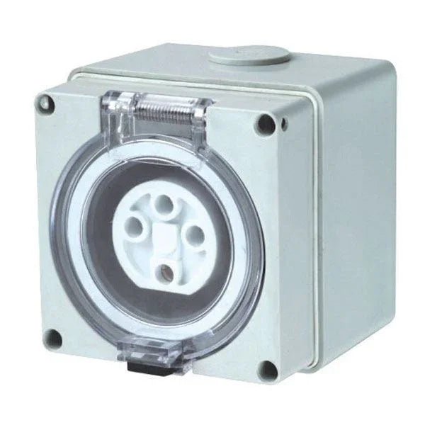 TRADESAVE Weatherproof Socket 5 Pin 40A, Round, IP66, Stainless Steel ...