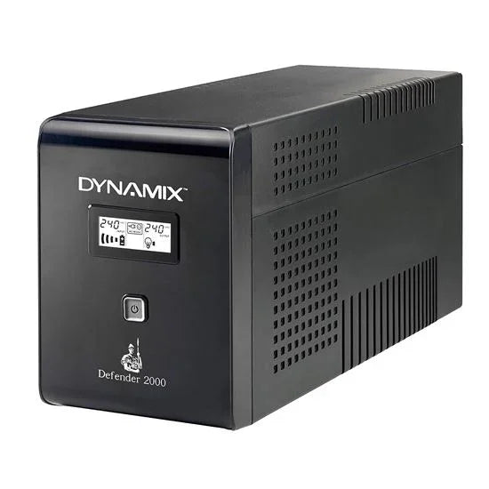 DYNAMIX Defender 2000VA(1200W) Line Interactive UPS, 3x NZ Power Sockets with Su - LX2001 - Homewares, Outdoor, Phone Accessories, Cases, Speakers, Headphones + More -