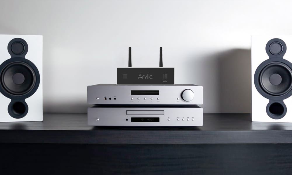 ARYLIC Amplifier Streamer. Supports WiFi & Bluetooth 5.0. Supports AirPlay DLNA,