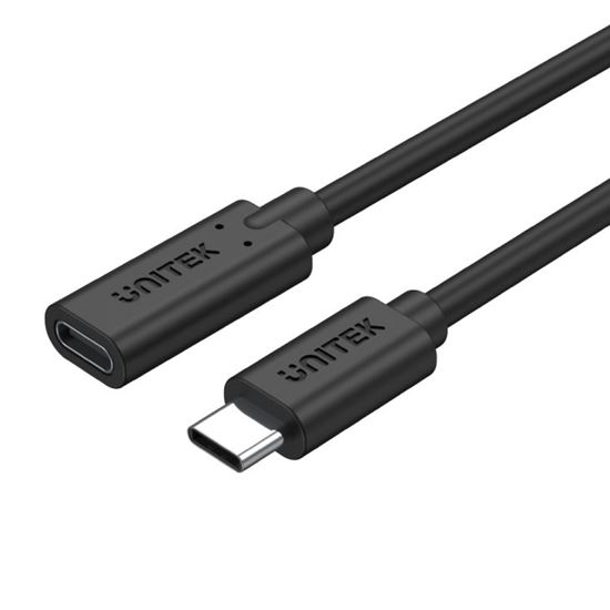 UNITEK 0.5m USB 3.1 USB-C Male to USB-C Female Extension Cable. Supports Data Tr