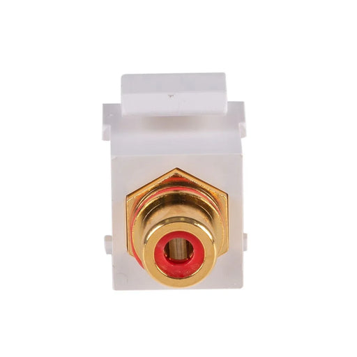 DYNAMIX Red RCA to RCA Keystone Adapter. Gold Plated - LX2001 - Homewares, Outdoor, Phone Accessories, Cases, Speakers, Headphones + More -