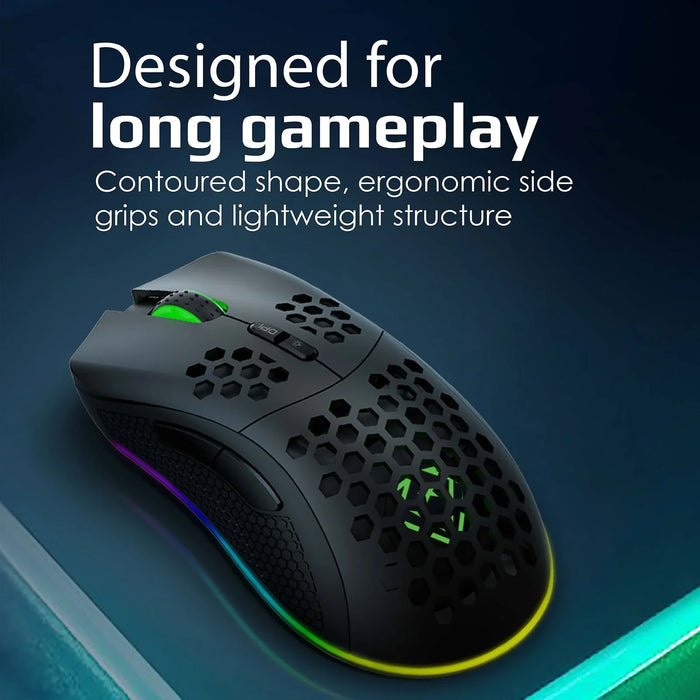 VERTUX Gaming Mouse with Both Wired & Wireless Options with 500mAh Built-in Rech - LX2001 - Homewares, Outdoor, Phone Accessories, Cases, Speakers, Headphones + More -