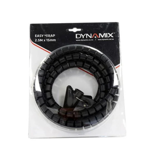 DYNAMIX 2.5mx15mm Easy Wrap Cable Management Solution Blister Retail Packaging - LX2001 - Homewares, Outdoor, Phone Accessories, Cases, Speakers, Headphones + More -
