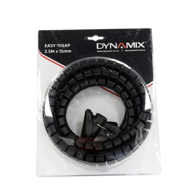 DYNAMIX 2.5mx15mm Easy Wrap Cable Management Solution Blister Retail Packaging - LX2001 - Homewares, Outdoor, Phone Accessories, Cases, Speakers, Headphones + More -