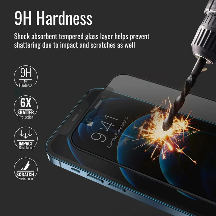 PROMATE Matte Screen Protector for iPhone 12 Max ; Silicon Edges; Privacy Protec - LX2001 - Homewares, Outdoor, Phone Accessories, Cases, Speakers, Headphones + More -