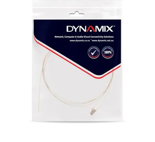 DYNAMIX 2M LC Pigtail OM3 1x Piece White, 900um Multimode Fibre Tight Buffer - LX2001 - Homewares, Outdoor, Phone Accessories, Cases, Speakers, Headphones + More -