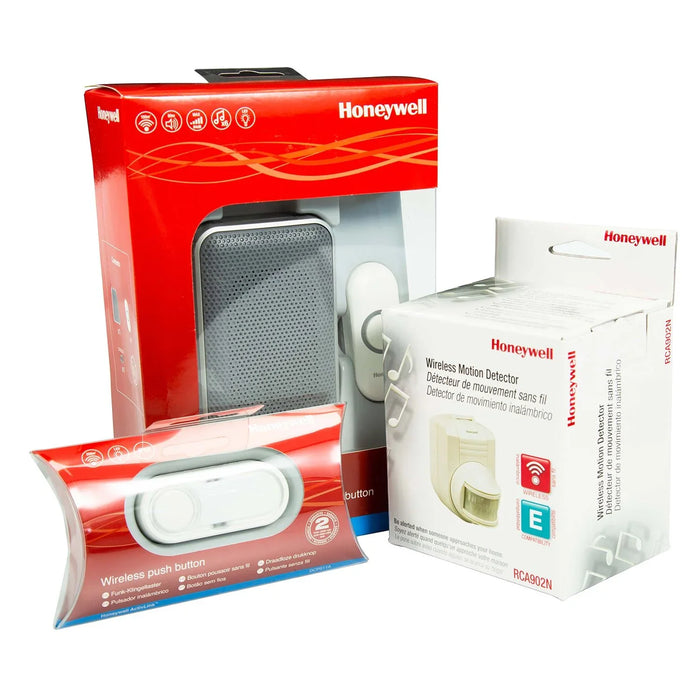 HONEYWELL Wireless Series 3 Portable Doorbell Bundle. Includes 2x Wireless Push - LX2001 - Homewares, Outdoor, Phone Accessories, Cases, Speakers, Headphones + More -