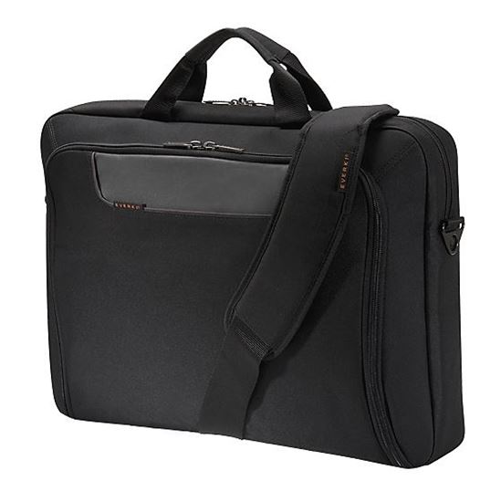 EVERKI Advance Briefcase 18.4'', Separate zippered accessory pocket, Front stash