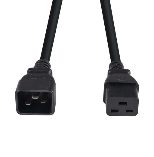 DYNAMIX 2M IEC 16A Power Extension Cord. (C20 Plug to C19 Socket) 1.5mm Black - LX2001 - Homewares, Outdoor, Phone Accessories, Cases, Speakers, Headphones + More -