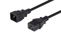 DYNAMIX 2M IEC 16A Power Extension Cord. (C20 Plug to C19 Socket) 1.5mm Black - LX2001 - Homewares, Outdoor, Phone Accessories, Cases, Speakers, Headphones + More -