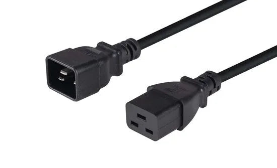 DYNAMIX 5m IEC 16A Power Extension Cord. (C20 Plug to C19 Socket) 1.5mm2 Black - LX2001 - Homewares, Outdoor, Phone Accessories, Cases, Speakers, Headphones + More -