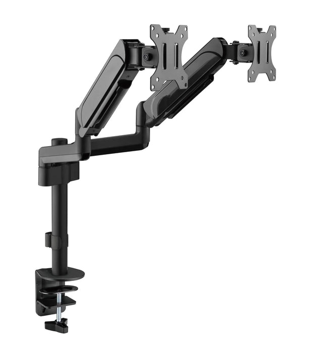 BRATECK 17"-32" Pole-Mounted Gas Spring Dual Monitor Desk Mount Bracket with Det - LX2001 - Homewares, Outdoor, Phone Accessories, Cases, Speakers, Headphones + More -