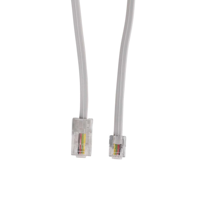 DYNAMIX 3m RJ12 to RJ45 Cable - 4C All pins connected crossed, Colour Grey - LX2001 - Homewares, Outdoor, Phone Accessories, Cases, Speakers, Headphones + More -
