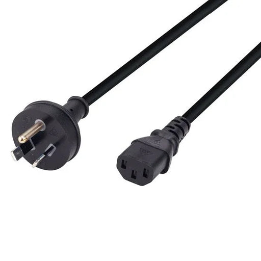 DYNAMIX 3m 3-Pin Plug to IEC Female Plug rounded Earth Pin. 10A. SAA Power Cord - LX2001 - Homewares, Outdoor, Phone Accessories, Cases, Speakers, Headphones + More -