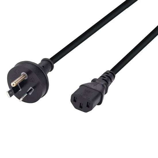 DYNAMIX 3m 3-Pin Plug to IEC Female Plug rounded Earth Pin. 10A. SAA Power Cord - LX2001 - Homewares, Outdoor, Phone Accessories, Cases, Speakers, Headphones + More -